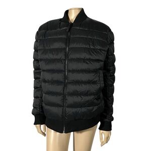 RUDSAK Jeremy Quilted Bomber Jacket in Navy